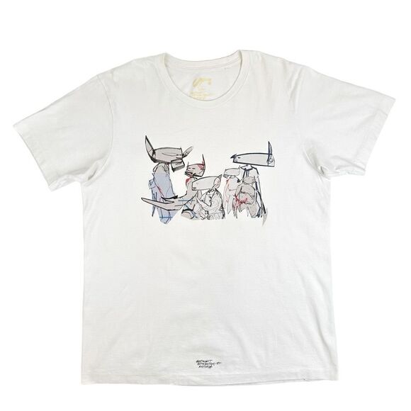 Futura x Uniqlo UT Point Man’s Henchmen T-Shirt Men’s Large - Picture 2 of 8